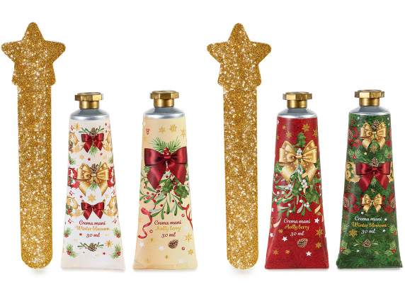 Estuche de regalo con 2 cremas de manos de 30 ml y lima