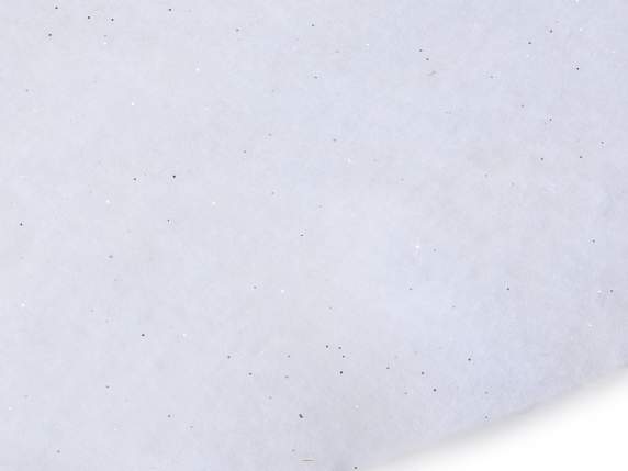 Rollo de toalla de nieve artificial con purpurina de poliést