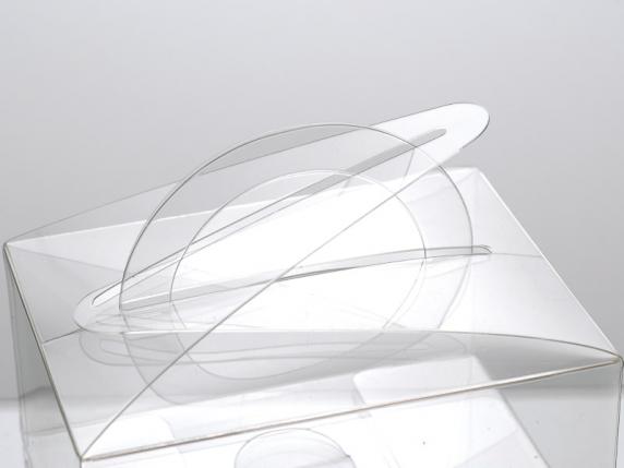 Cutie dreptunghiulară PET - de calitate alimentară cu mâner