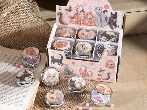 Cutie pentru pastile alimentare din metal i PP