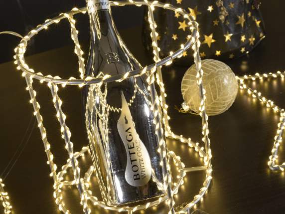 Lot de 3 cylindres métalliques connectables 1719 LED blanc