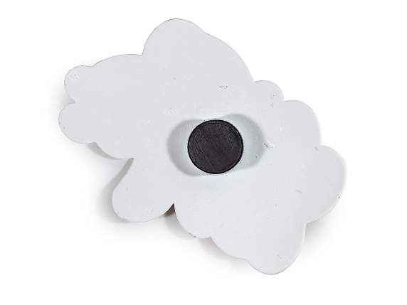 Decoración magnética de metal con motivos navideños.