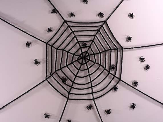 Telaraña de Halloween en suave piel ecológica