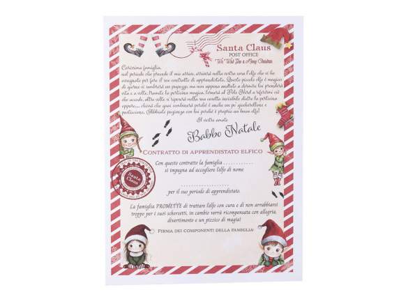 Conjunto de 2 casas navideñas de madera con duende