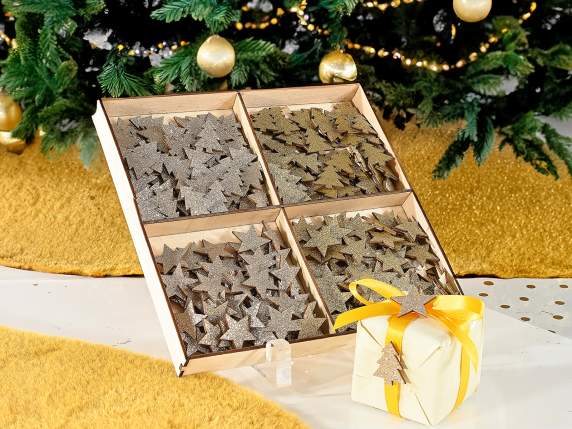 Jexpose 288 décorations de Noël avec des paillettes et du r