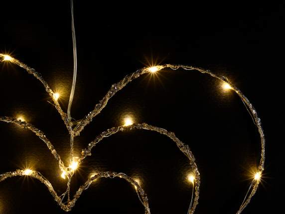 Decoratune de Crăciun cu LED alb cald