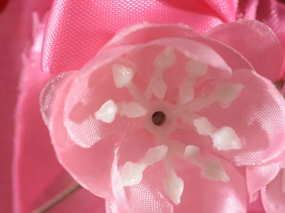 Artificial bouquet of peach blossoms