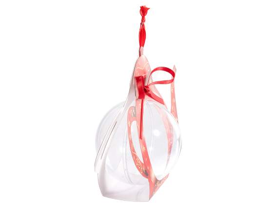 Sphère transparente ouvrable de qualité alimentaire dans un