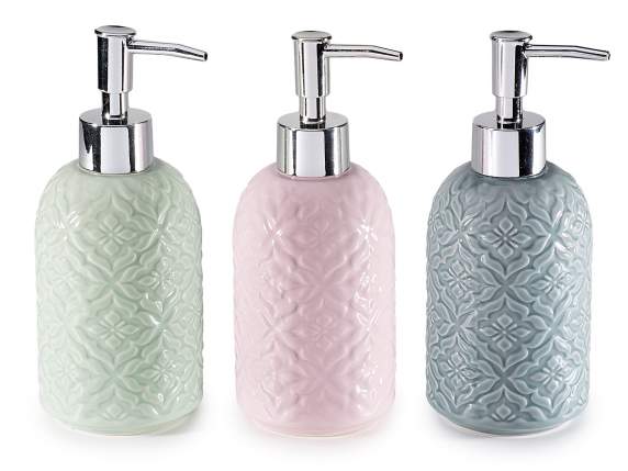 Dozator de săpun de 320 ml din ceramică colorată