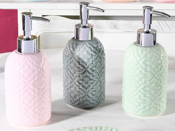Dozator de săpun de 320 ml din ceramică colorată