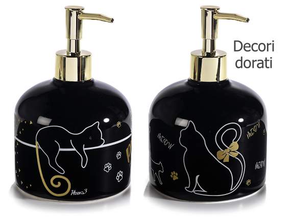 Distributeur en céramique de 500 ml avec savon pour les main