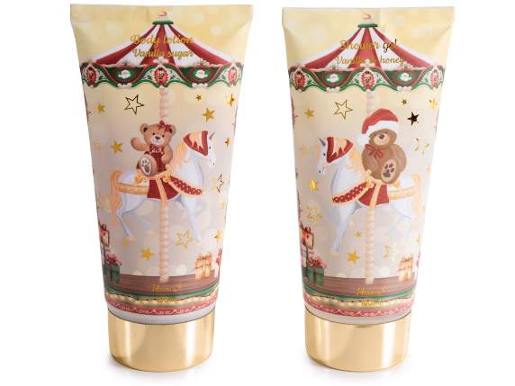 Set de regalo de Navidad con crema corporal y gel de ducha