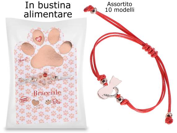 Brățară surpriză pentru animale cu card și pungă de mâncare