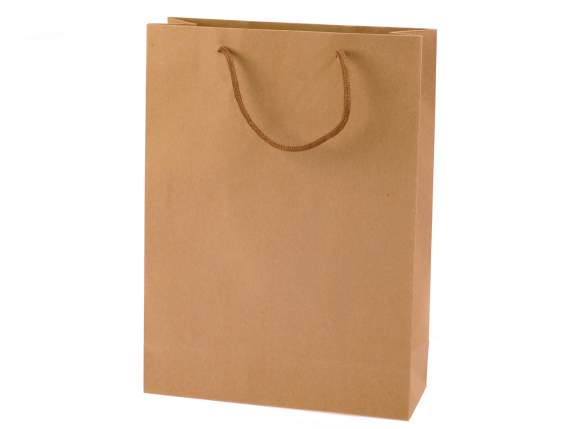Grand sac - enveloppe en papier naturel avec poignées