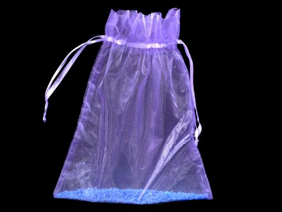 Geantă organza violet orhidee 23x30 cm cu cravată