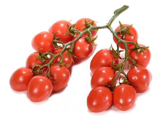 Grappe de tomates cerise rouges déco artificielles
