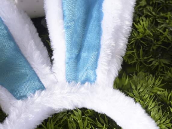 Cerchietto orecchie di coniglio in morbida eco-fur