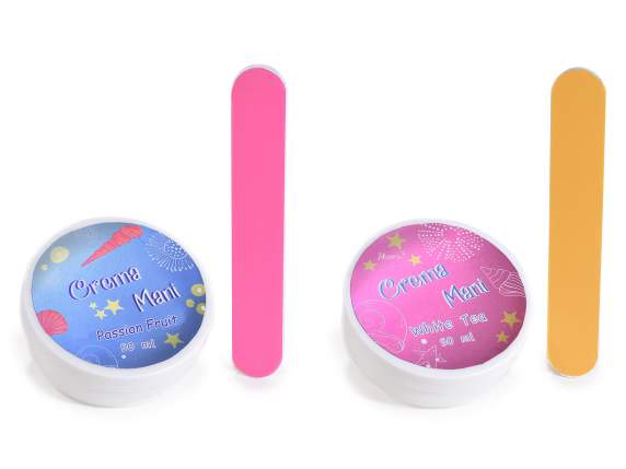 Crema mani 50ml con lima per unghie