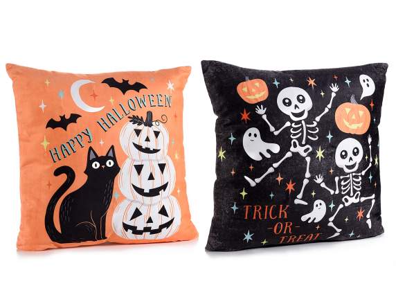 Cuscino imbottito sfoderabile Halloween con luci LED