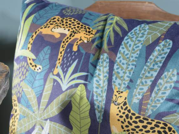 Cuscino sfoderabile design  Foresta africana