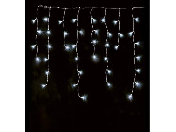Luce pioggia 100fili pendenti 500LED bianco freddo 10x0,6m H