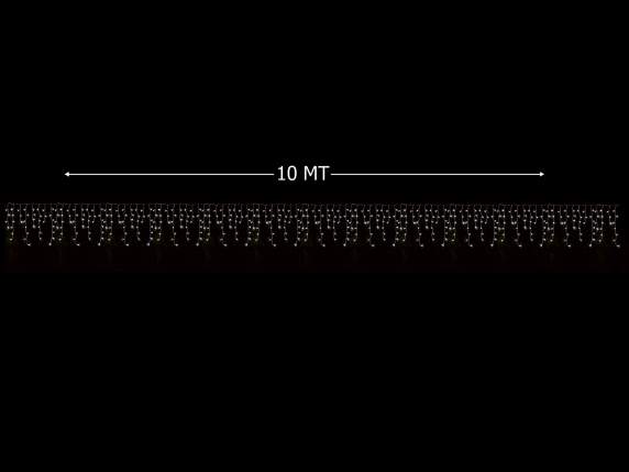 Luce pioggia 100fili pendenti 500LED bianco freddo mt10x0,6H