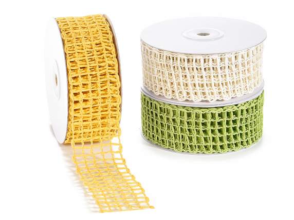 Nastro a rete in carta colorata con anima modellabile