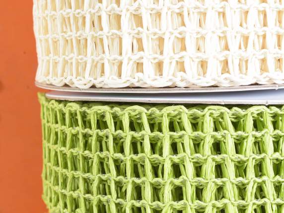 Nastro a rete in carta colorata con anima modellabile