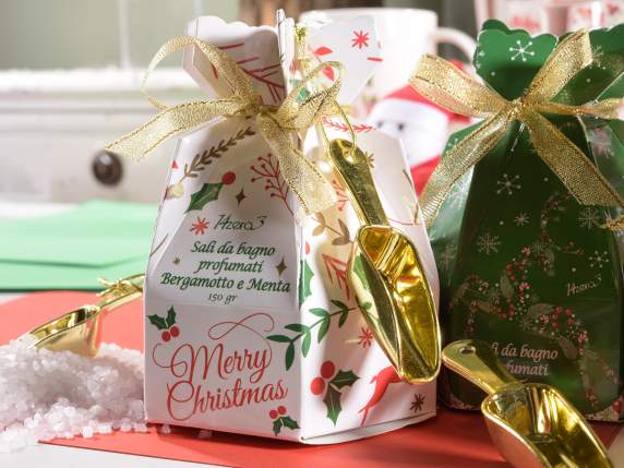 Sali da bagno profumati in scatola regalo Natale Italiano