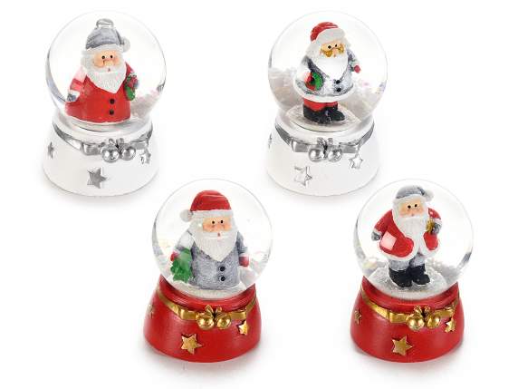 Immagini Di Babbo Natale Colorate.Palla A Neve Con Babbo Natale In Resina Colorata In Espo 55 32 96 Art From Italy