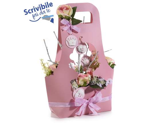 Cestino portafiori Baby in carta semi idrorepellente