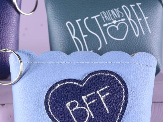 Portamonete similpelle BestFriendsForever e portachiavi