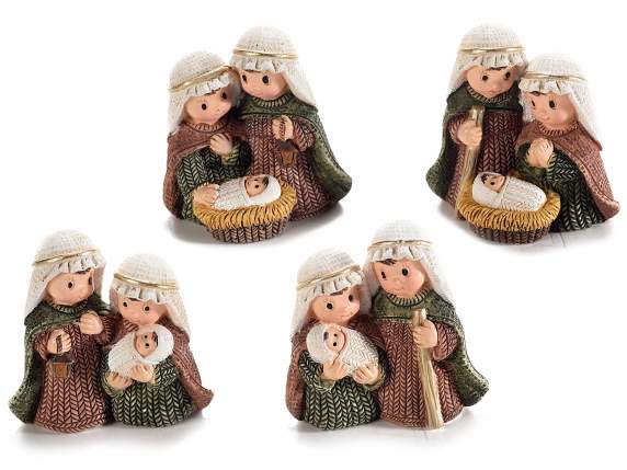 Presepe in resina colorata
