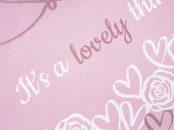Sacchetto-busta grande in carta Rose - Cuori