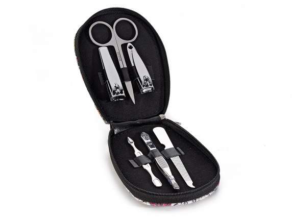 Set beauty, pochette e kit manicure in similpelle Je taime