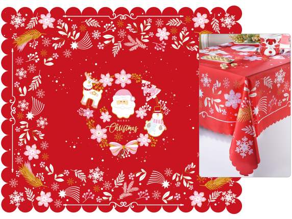 Tovaglia rettangolare antimacchia Joy Christmas