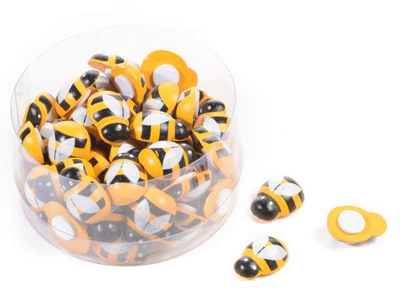 Coffret de 60 abeilles en bois avec ruban adhésif