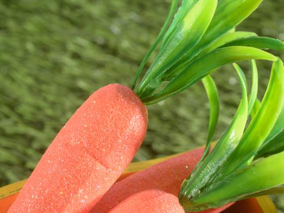 Lot de 4 carottes en polystyrène à effet irisé