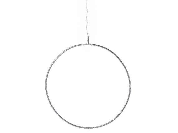 Anneau lumineux suspendu avec 150 LED blanc chaud
