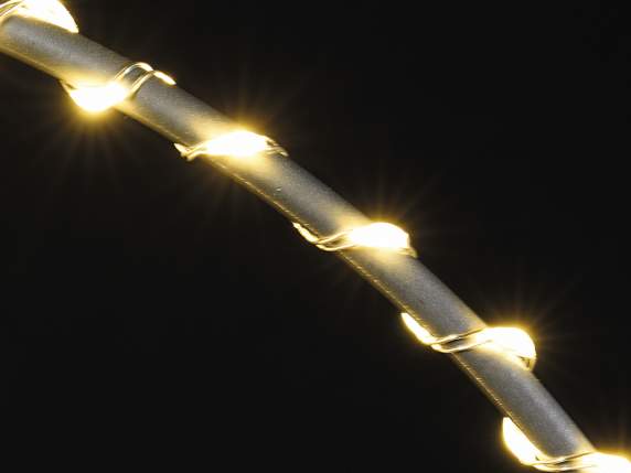 Lot de 3 cercles lumineux avec lumières LED blanc chaud