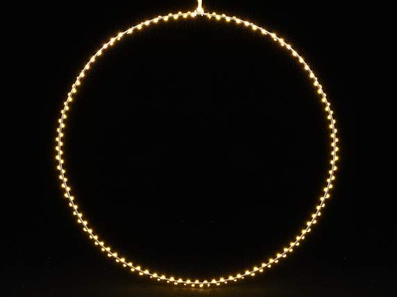 Anneau lumineux suspendu avec 230 LED blanc chaud