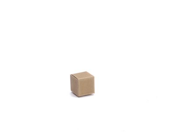 Boîte cube rustique naturelle