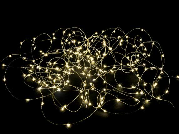 Guirlande lumineuse de 18 m, 180 mini LED blanc chaud