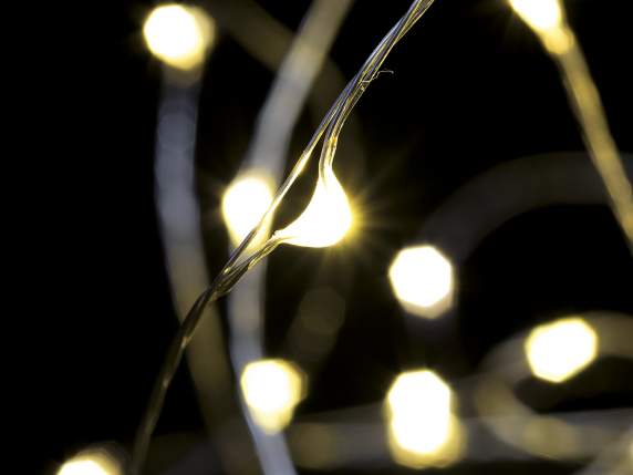 Guirlande lumineuse de 18 m, 180 mini LED blanc chaud
