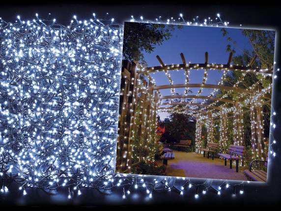 Guirlande lumineuse de 50 m, 2500 LED blanc froid