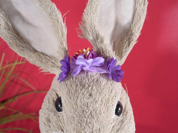 Lapin de campagne en fibre à poser