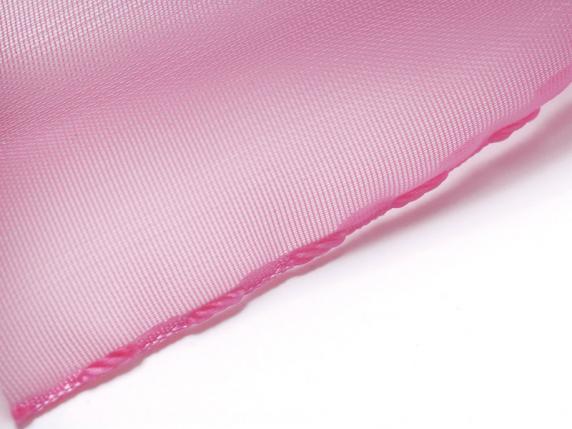 Ruban organza de 38 mm avec tirette rose vif