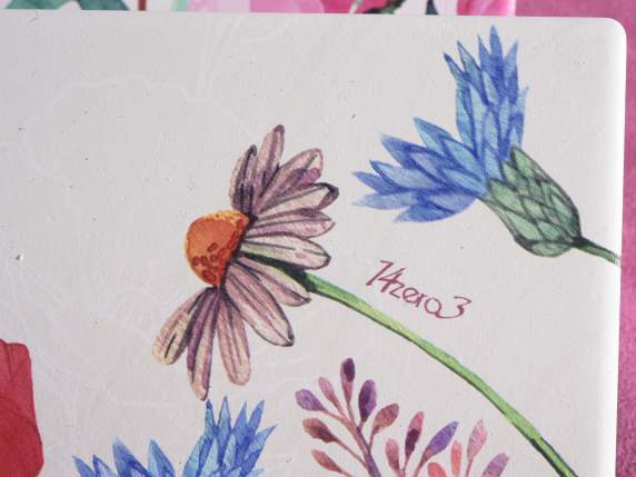 Pack de 4 sous-verres en céramique à base de liège opaque