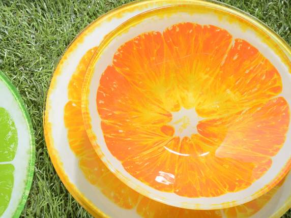 Tasse en verre sur le thème des fruits