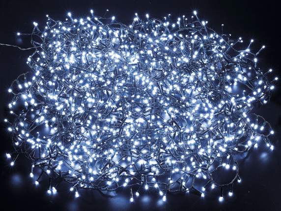 Guirlande lumineuse de 30 m, 1500 LED blanc froid